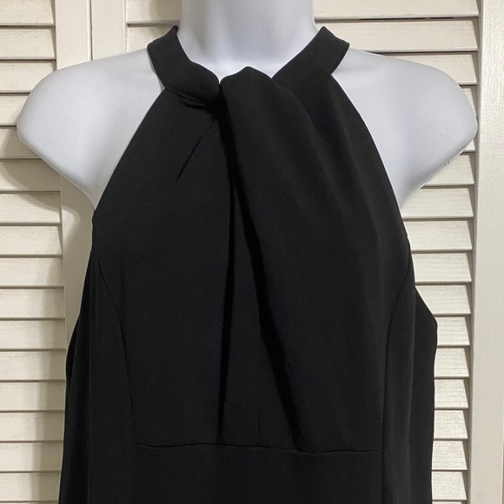 julia jordan Women's  Black Halter Shift Dress